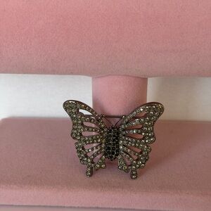 Authentic Vintage Swarovski Crystal Butterfly Brooch - Retired Collector Piece